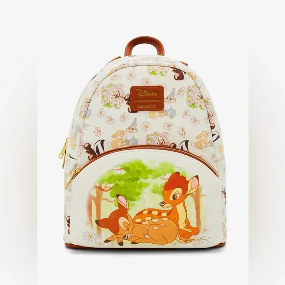 Loungefly Brown Floral Briar Rose Backpack with Cream Flap ?✨ A Springtime exclusive is arriving at GeekCore  main image 2